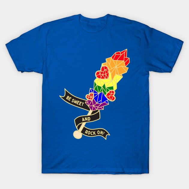 Rock Candy - Gay Pride T-Shirt by Razumi Yazura